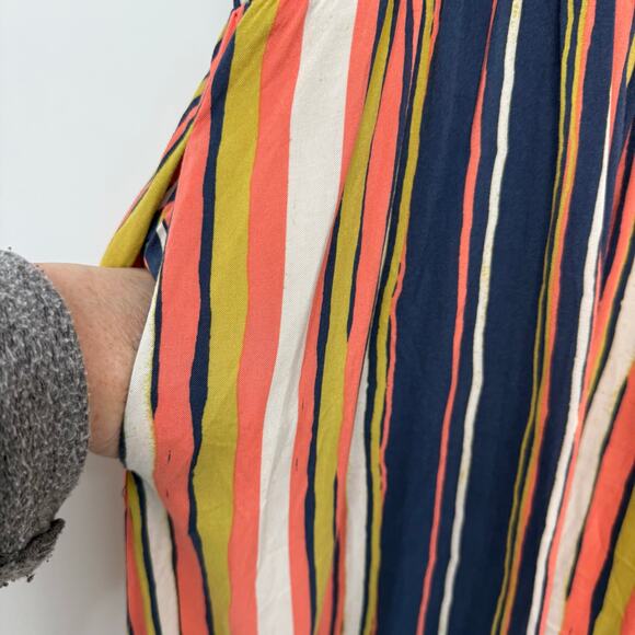 ModCloth Unbridled Enthusiasm Wide-Leg Jumpsuit Women's Size 4X Multi Cropped - Picture 6 of 11